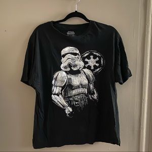Men’s Star Wars Stormtrooper Black Shirt Size XL